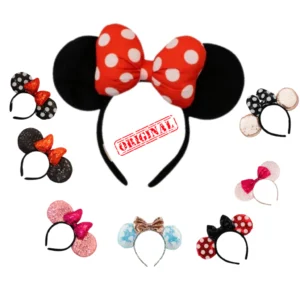 Orelha Minnie Brilhante Arquinho Arco Tiara Fantasia Disney