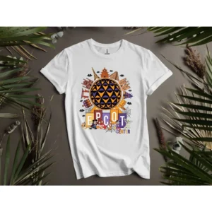 Epcot Center Mickey Friends Camiseta Masculina I78