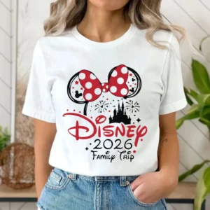 Camiseta Disney 2026 Viagem Mickey Mouse Tshirt Minnie Family Trip