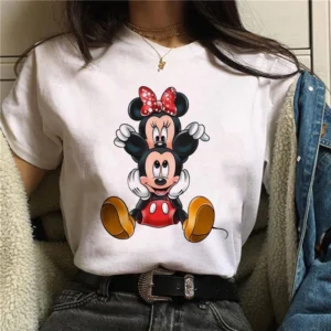 Camiseta Mickey Minnie Mouse Disney 100% ALGODÃO