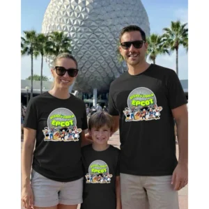 Camiseta [Exclusiva] Disney Epcot Parque Orlando| 100% Algodão Unissex| Mickey Minnie| Infantil, Adulto e Plus Size